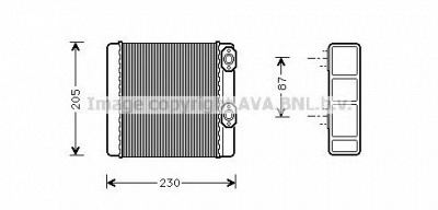 AVA QUALITY COOLING me6132 -  Теплообменник, отопление салона